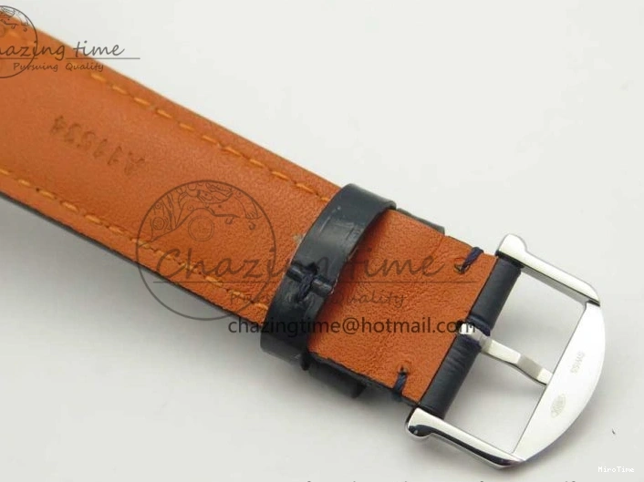 MIROTIME 0518 Portofino Automatic SS FKF 1:1 Best Edition Blue Dial on Blue Leather Strap A Cozy 7133